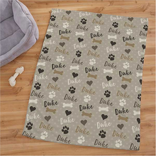 Load image into Gallery viewer, Custom Name Fleece Blanket 30