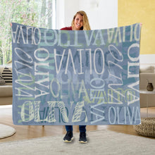 Load image into Gallery viewer, Custom Name Signature Style Blanket 06