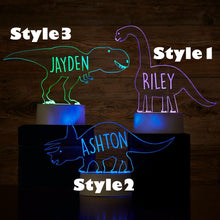 Load image into Gallery viewer, Personalized Led Dinosaur Night Light With 7 Colors