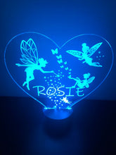 Load image into Gallery viewer, Personalised Fairy night light Child Lamp(Girl birthday gift)