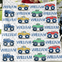 Load image into Gallery viewer, Custom Name Fleece Blanket 01