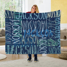 Load image into Gallery viewer, Custom Name Signature Style Blanket