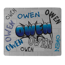 Load image into Gallery viewer, Personalized Graffiti Name Blanket