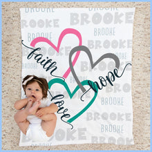 Load image into Gallery viewer, Custom Name Fleece Blanket 35