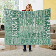 Load image into Gallery viewer, Custom Name Signature Style Blanket 06