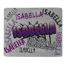 Load image into Gallery viewer, Personalized Graffiti Name Blanket