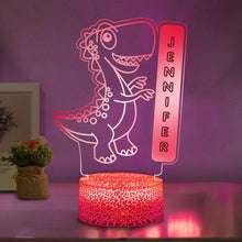 Load image into Gallery viewer, Custom Dinosaur Night Lights with Name / 7 Color Changing LED Lamp 10