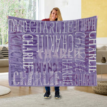 Load image into Gallery viewer, Custom Name Signature Style Blanket 06