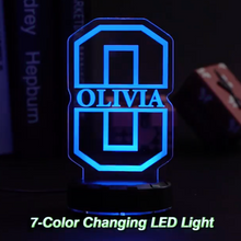 Load image into Gallery viewer, Personalized Children's Night Light with Name-Letter