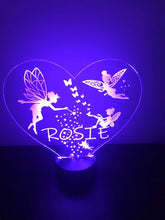 Load image into Gallery viewer, Personalised Fairy night light Child Lamp(Girl birthday gift)