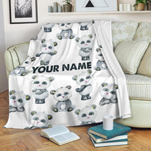 Load image into Gallery viewer, Custom Name Fleece Blanket 21