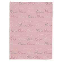 Load image into Gallery viewer, Custom Name Fleece Blanket 25