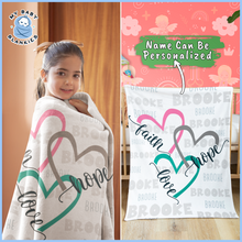 Load image into Gallery viewer, Custom Name Fleece Blanket 35
