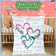 Load image into Gallery viewer, Custom Name Fleece Blanket 35