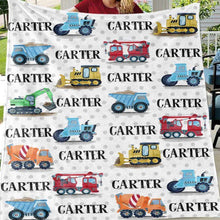 Load image into Gallery viewer, Custom Name Fleece Blanket 07