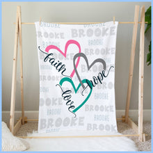 Load image into Gallery viewer, Custom Name Fleece Blanket 35