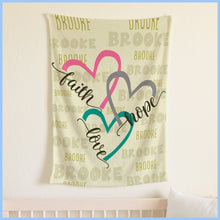 Load image into Gallery viewer, Custom Name Fleece Blanket 35