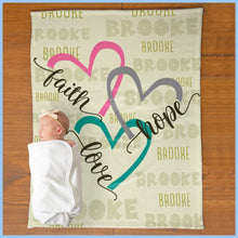 Load image into Gallery viewer, Custom Name Fleece Blanket 35