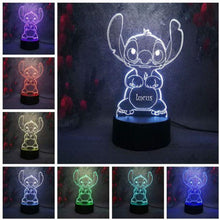 Load image into Gallery viewer, Personalized Name Night Lights for Kids/7 Colors 3D Night Light 08