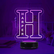 Load image into Gallery viewer, Custom Alphabet Night Lights Personalized Name Lamp