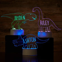 Load image into Gallery viewer, Personalized Led Dinosaur Night Light With 7 Colors
