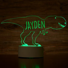 Load image into Gallery viewer, Personalized Led Dinosaur Night Light With 7 Colors