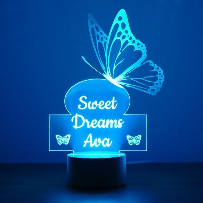 Personalised Butterfly Night Light | 09