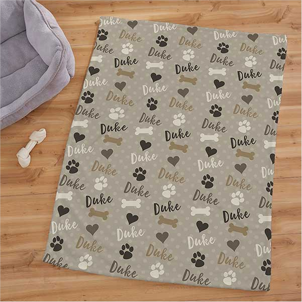 Custom Name Fleece Blanket 30