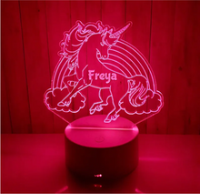 Load image into Gallery viewer, Personalize LED Unicorn light up sign 055
