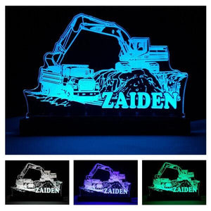 Custom Truck Night Lights with Name 16 Colors IV22