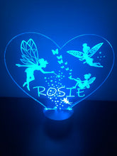 Load image into Gallery viewer, Personalised Fairy night light Child Lamp(Girl birthday gift)
