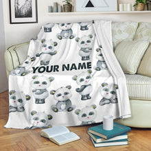 Load image into Gallery viewer, Custom Name Fleece Blanket 21
