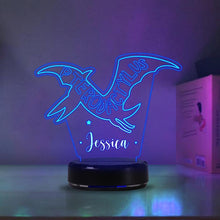 Load image into Gallery viewer, Custom Dinosaur Children&#39;s Night Lights with Name / 7 Color Changing LED Lamp 02
