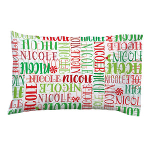 Personalized Signature Style Holiday Pillowcase II08