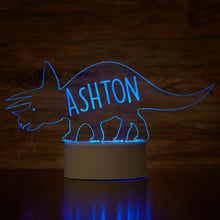 Load image into Gallery viewer, Personalized Led Dinosaur Night Light With 7 Colors
