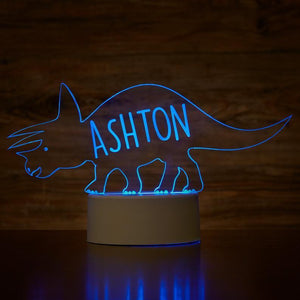 Personalized Led Dinosaur Night Light With 7 Colors